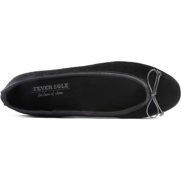 FEVERSOLE Women's Ultra Soft Memory Foam Cushioned Faux Suede Ballet Flats Sz 9 - Picture 2 of 5